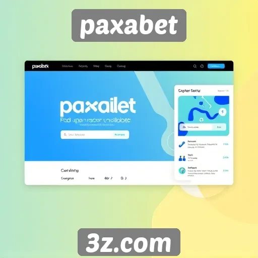 Análise da interface do usuário do site Paxabet